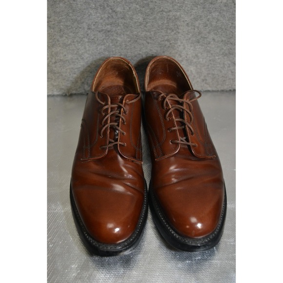 Hanover Shoes Mens 9 AA Brown‎ Leather Derby Oxford Dress Cush-N-Crepe USA main image 13